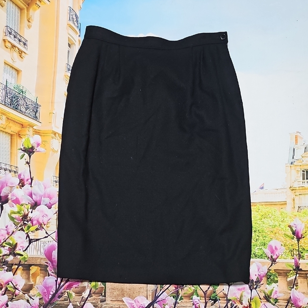 Pendleton Vintage Elegant Lined Black Pencil Skir… - image 1